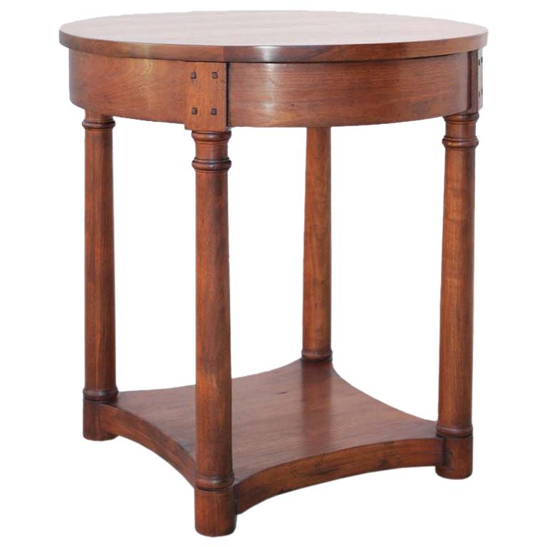 Walnut Side Table, Custom Made by Petersen Antiques For Sale