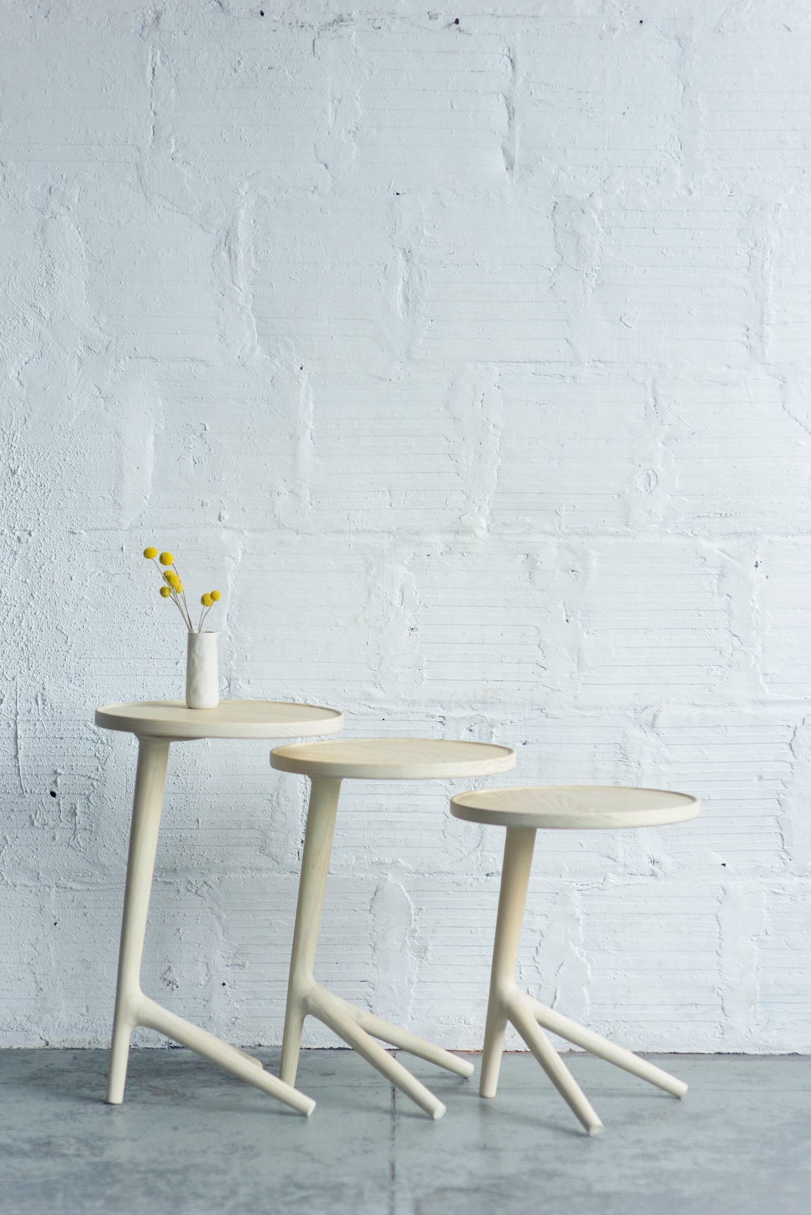 Walnut Side Table, Designed and Handcrafted by Fernweh Woodworking For Sale 1