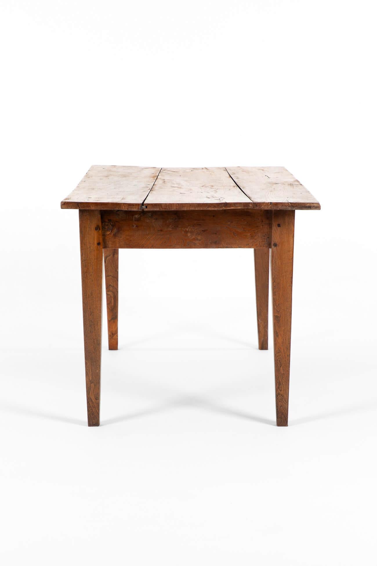 Hand-Carved Walnut Side Table For Sale