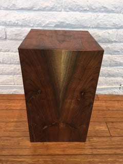 Walnut Side Table or Pedestal
