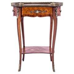Walnut Side Table with Drawer, France, circa 1890