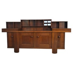 Walnut sideboard, 602 model by Silvio Coppola for Bernini 1960s, 70s