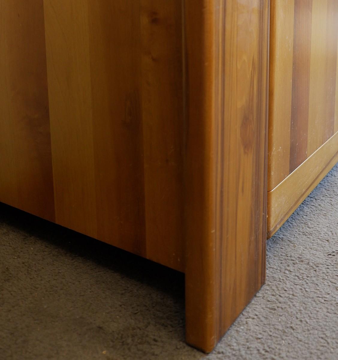 Italian Walnut Sideboard by Afra & Tobia Scarpa, Italy, 1980s