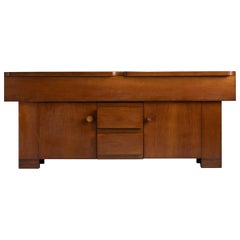 Buffet en noyer par Giovanni Michelucci, Italie, vers 1965