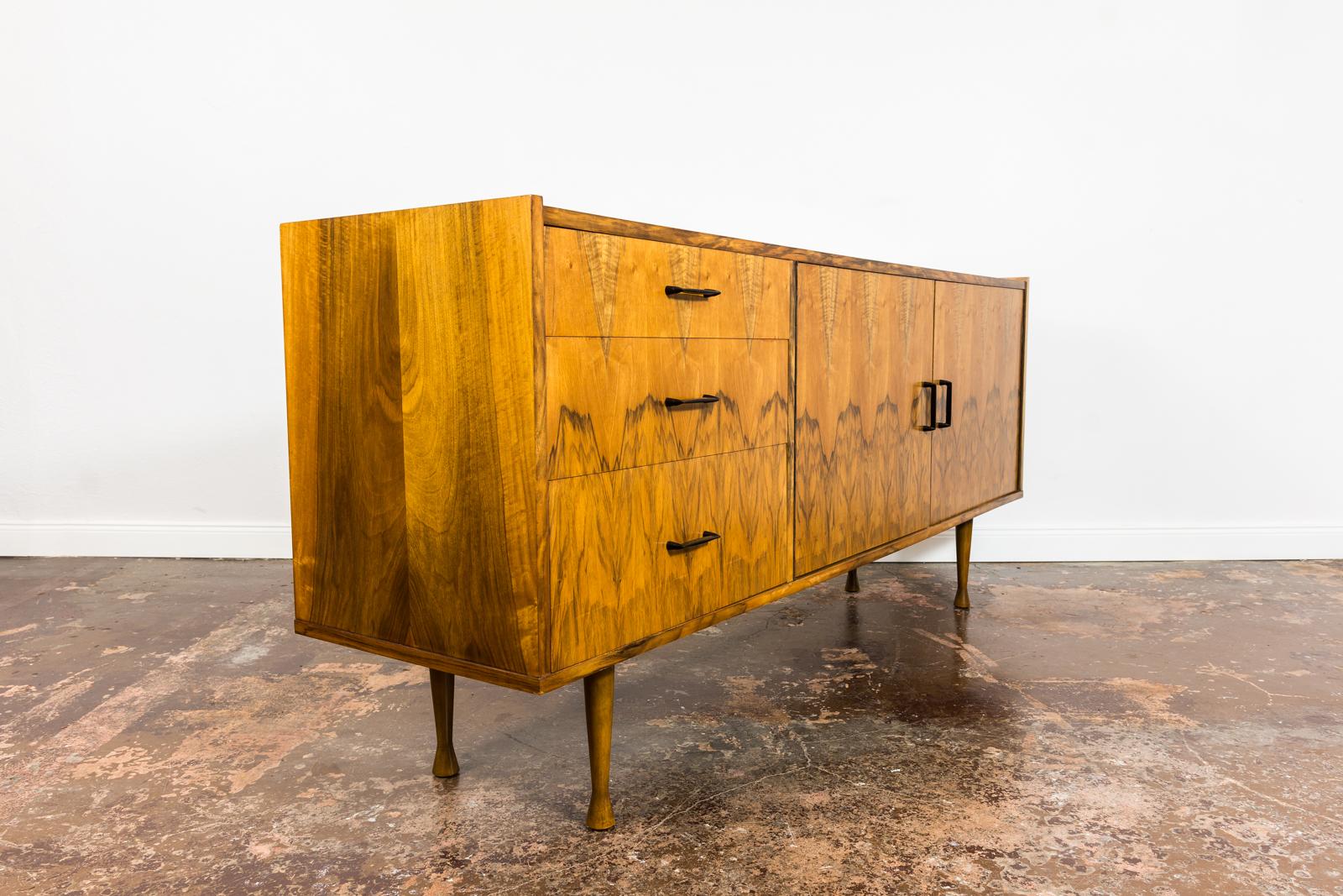 Polish Walnut Sideboard by Marian Grabiński, 1960s