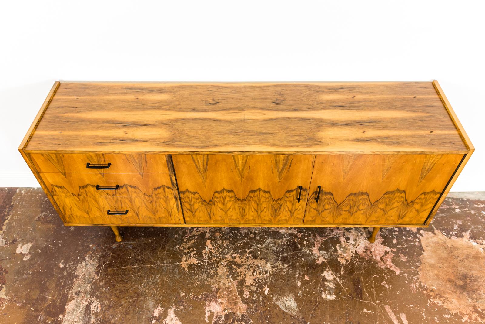 Walnut Sideboard by Marian Grabiński, 1960s 1