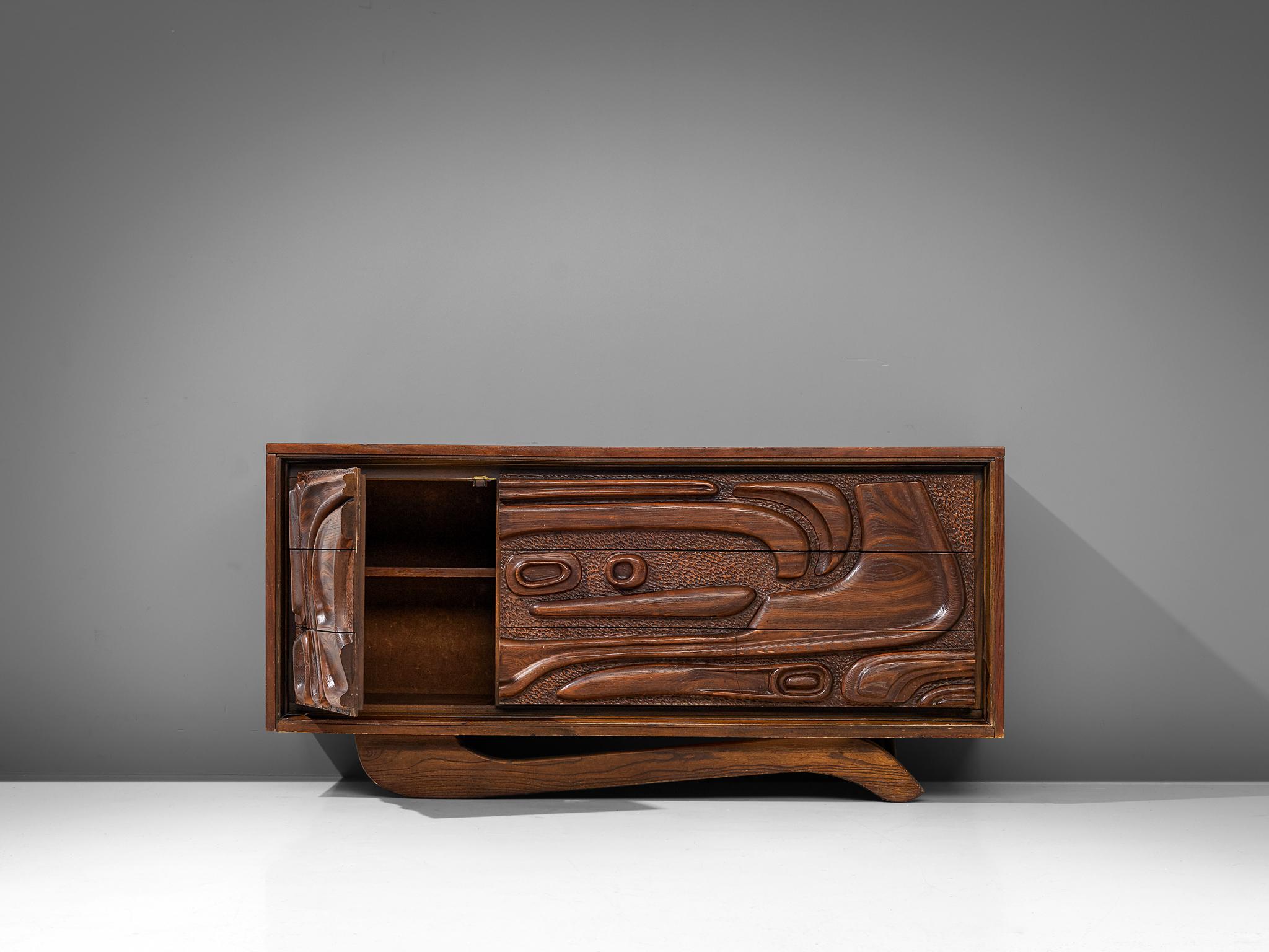 Walnut Sideboard by Pulaski Furniture Corporation, 1960s 1