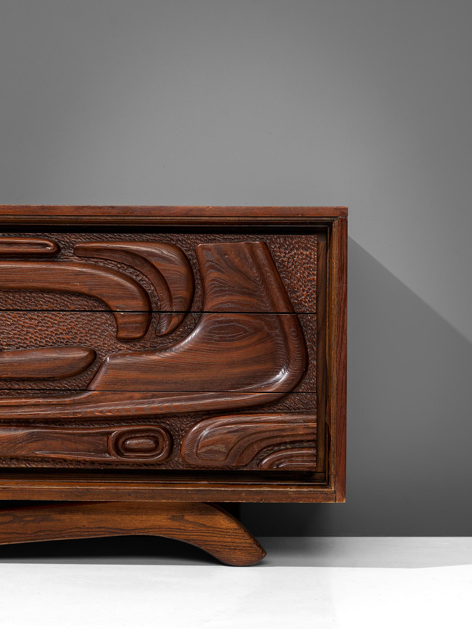 Mid-Century Modern Walnut Sideboard by Pulaski Furniture Corporation, 1960s
