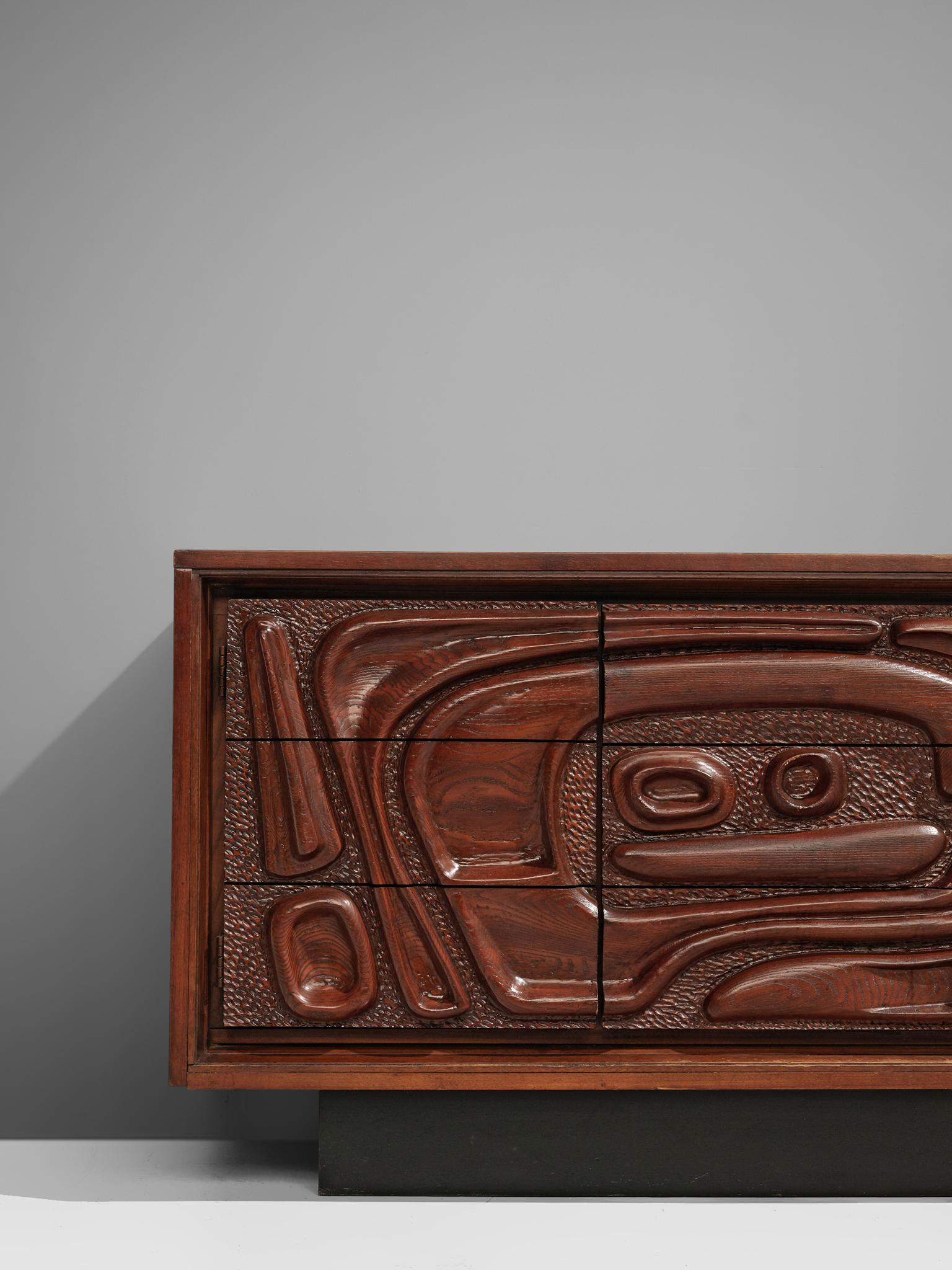 Late 20th Century Walnut Sideboard by Pulaski Furniture Corporation, 1970s