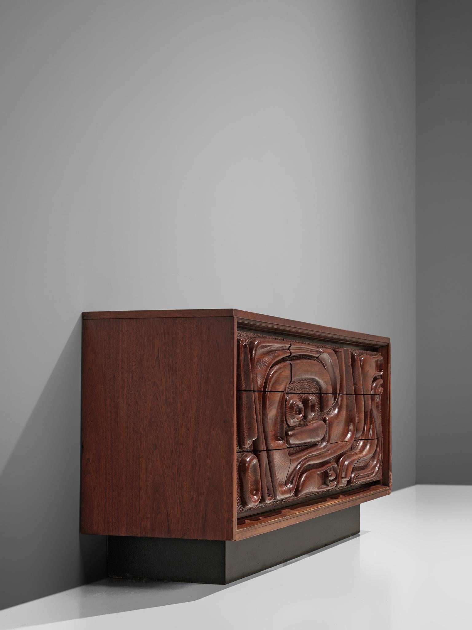 Walnut Sideboard by Pulaski Furniture Corporation, 1970s 3