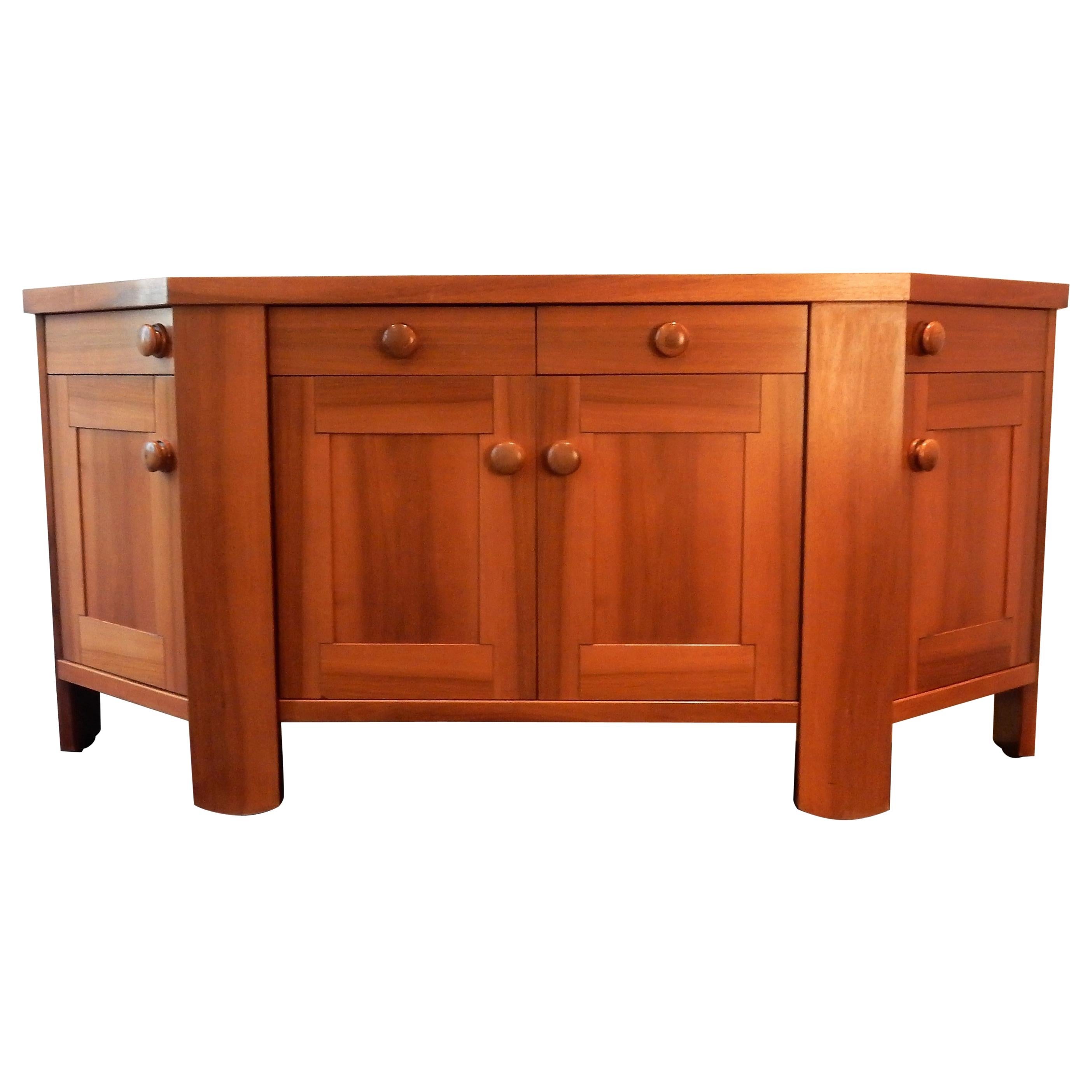 Walnut Sideboard by Silvio Coppola for Bernini, Italy, 1960s For Sale