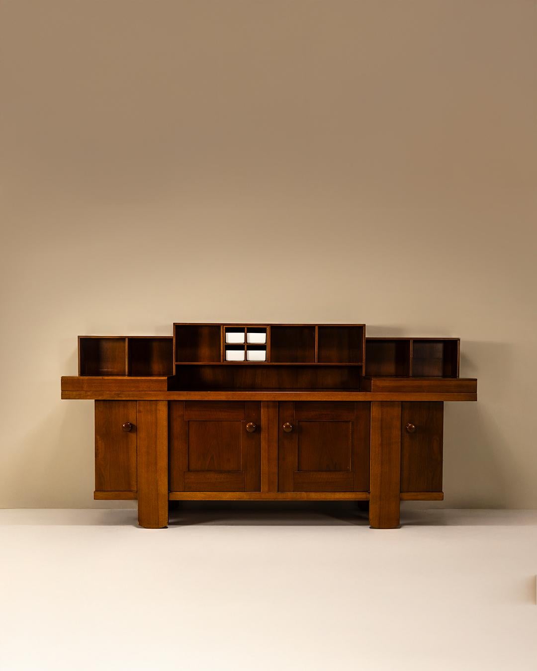 Walnut Sideboard by Silvio Coppola for Bernini, Italy 1964 (Italienisch) im Angebot