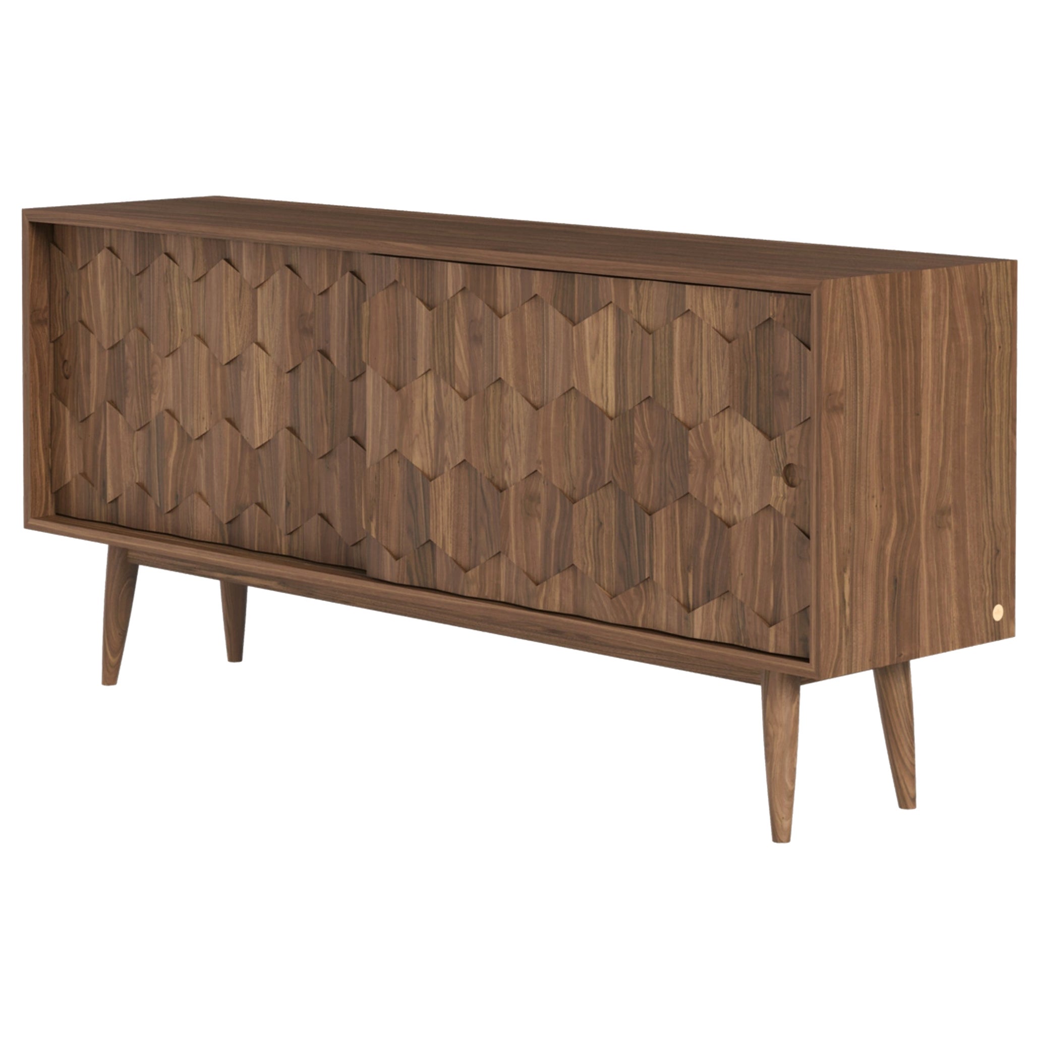 Walnut Sideboard Cabinet