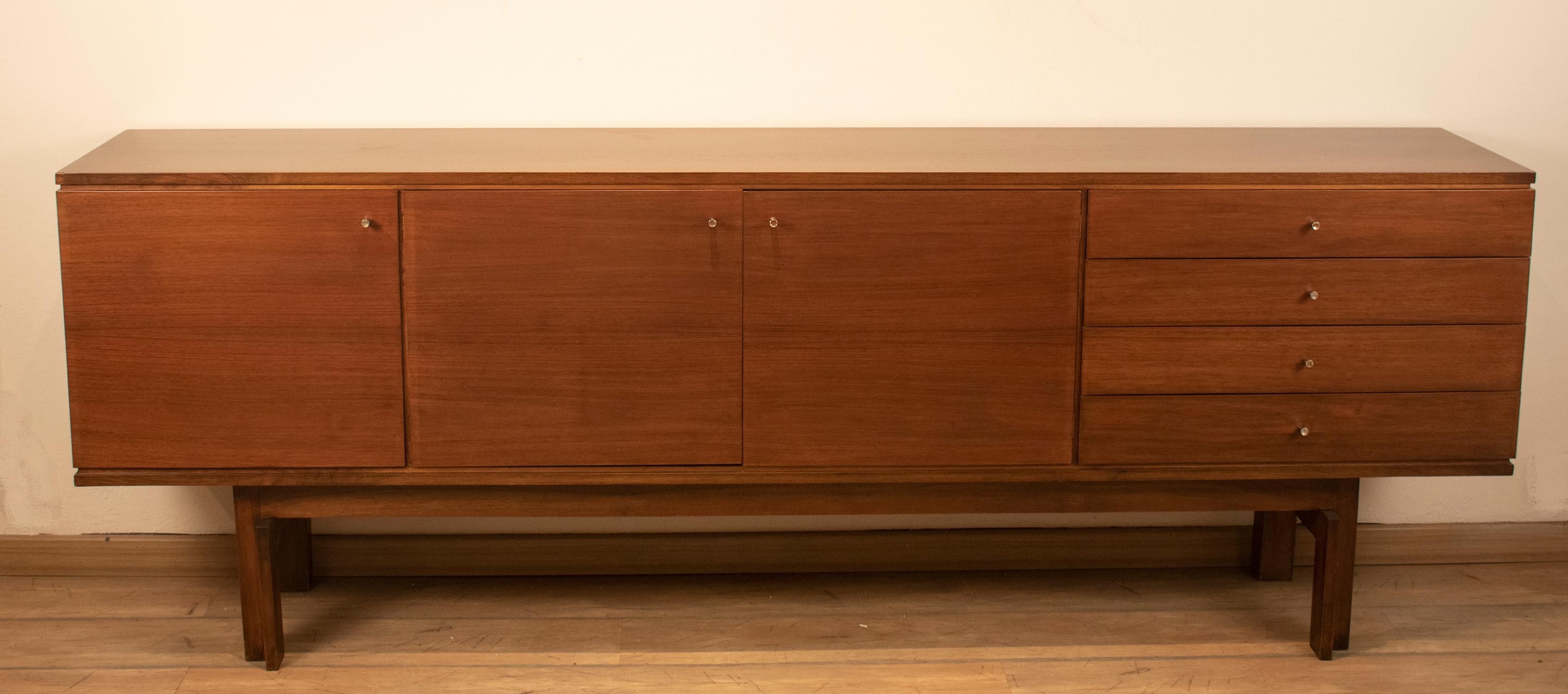 Mid-Century Modern Walnut sideboard designed by Jordi Vilanova, 1960´s. For Sale
