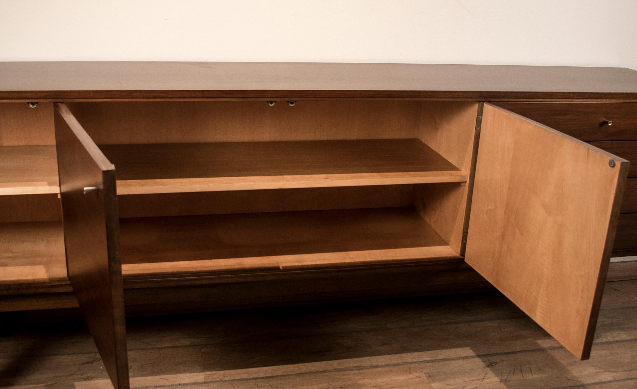 Spanish Walnut sideboard designed by Jordi Vilanova, 1960´s. For Sale