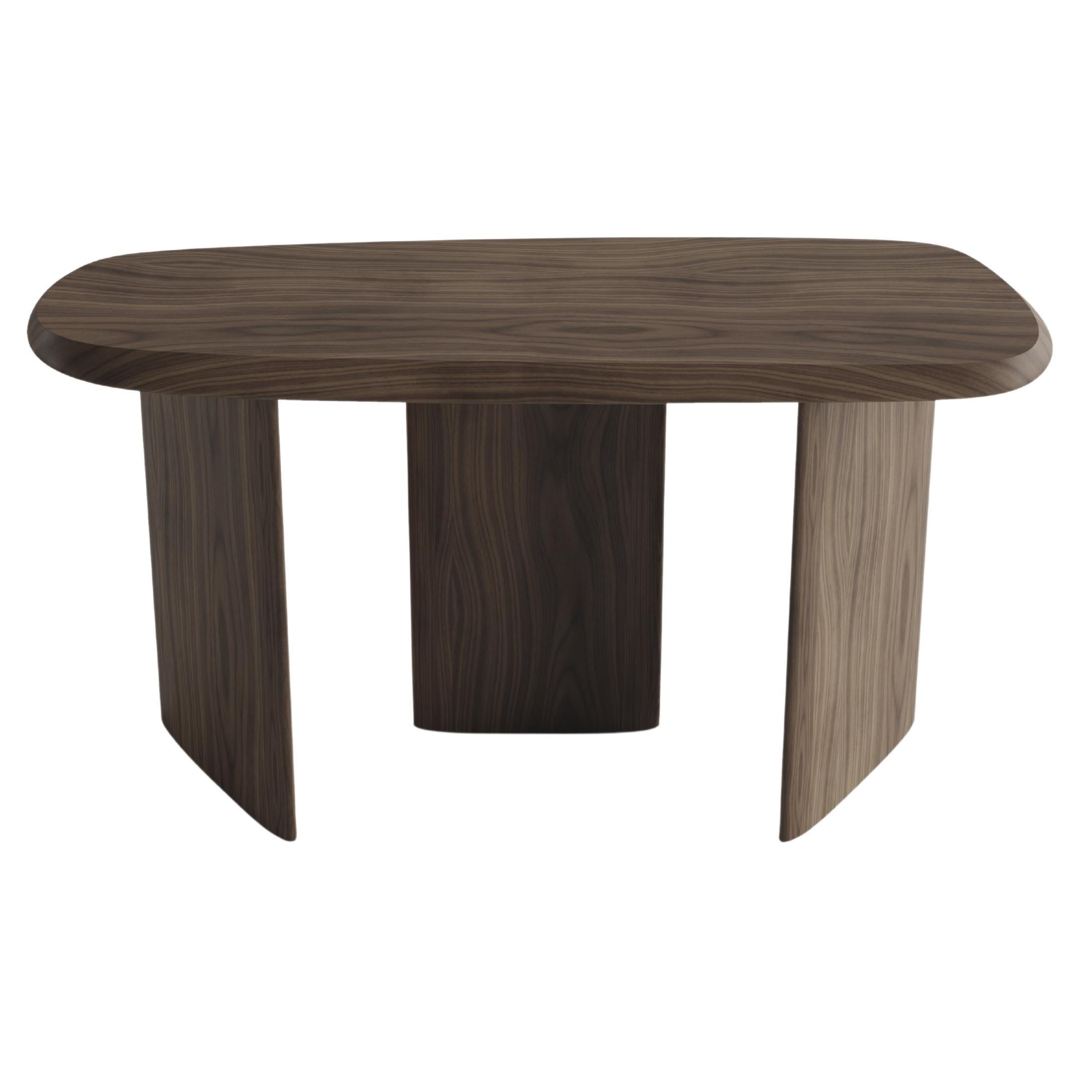 Buffet Duna en bois de noyer massif, table console par Joel Escalona