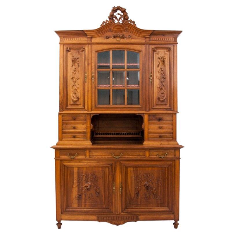 Walnut Sideboard, France, circa 1870 For Sale