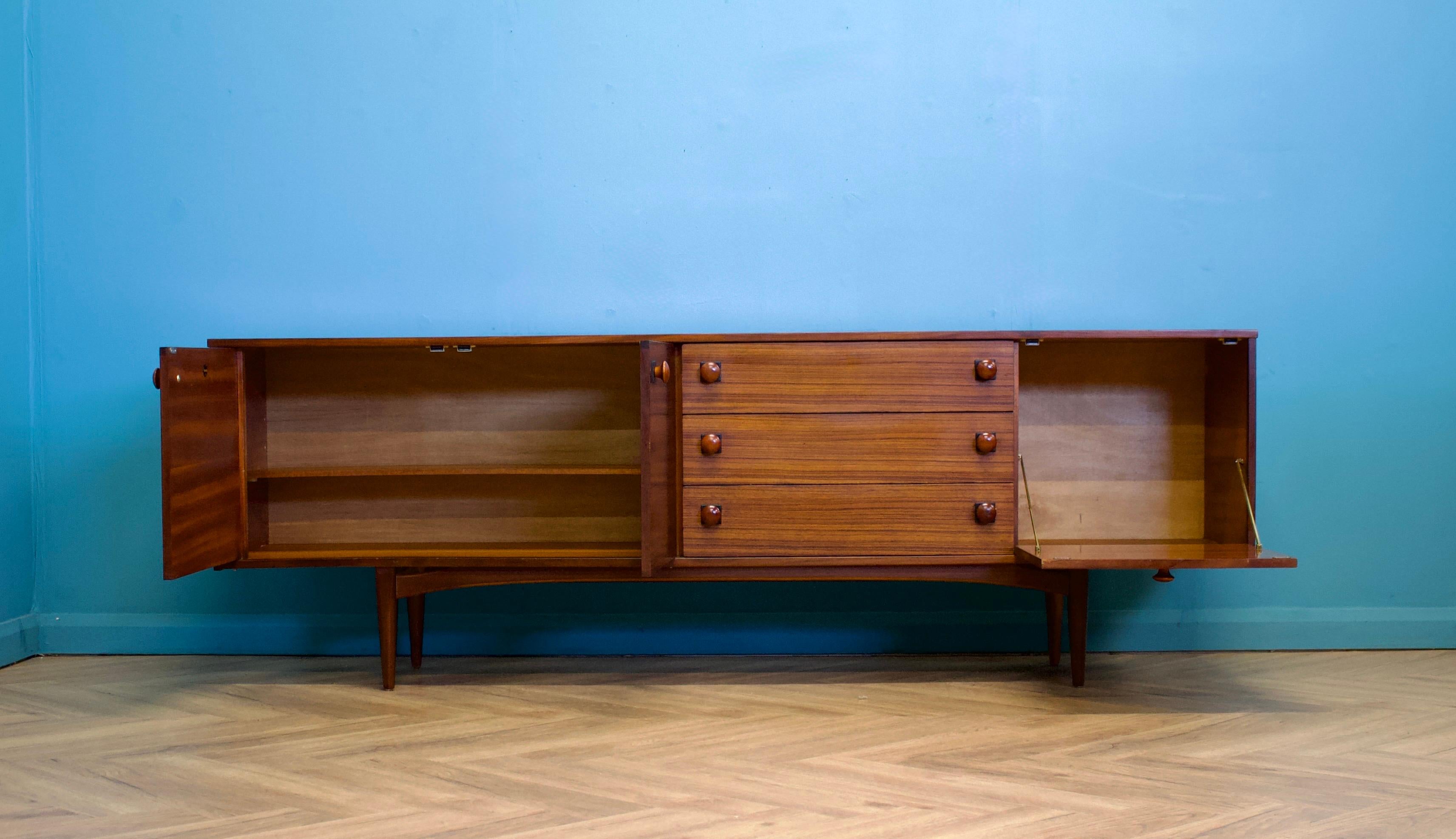 20th Century Walnut Sideboard from The Grange London, 1960s