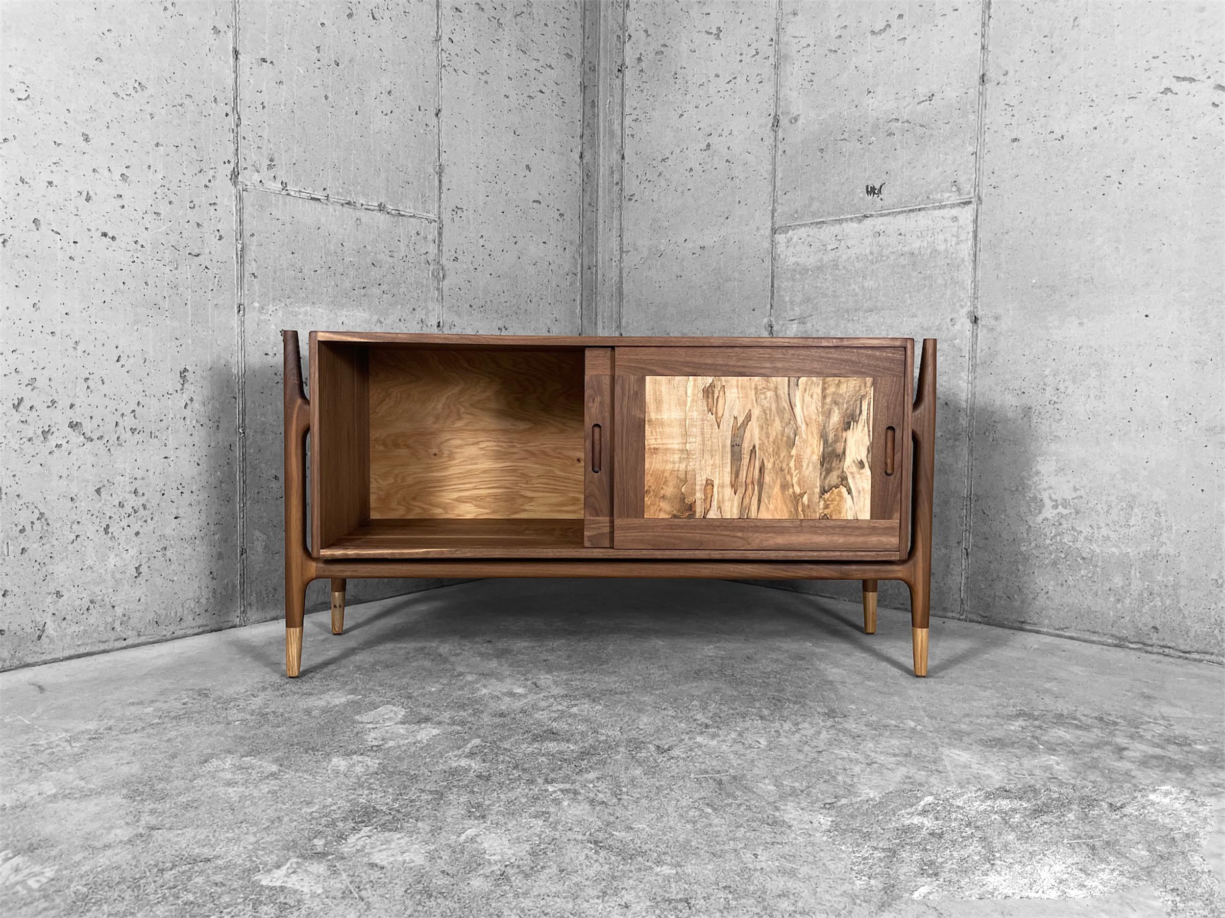 Contemporary Walnut Sideboard No.2 by Kirby Furniture For Sale