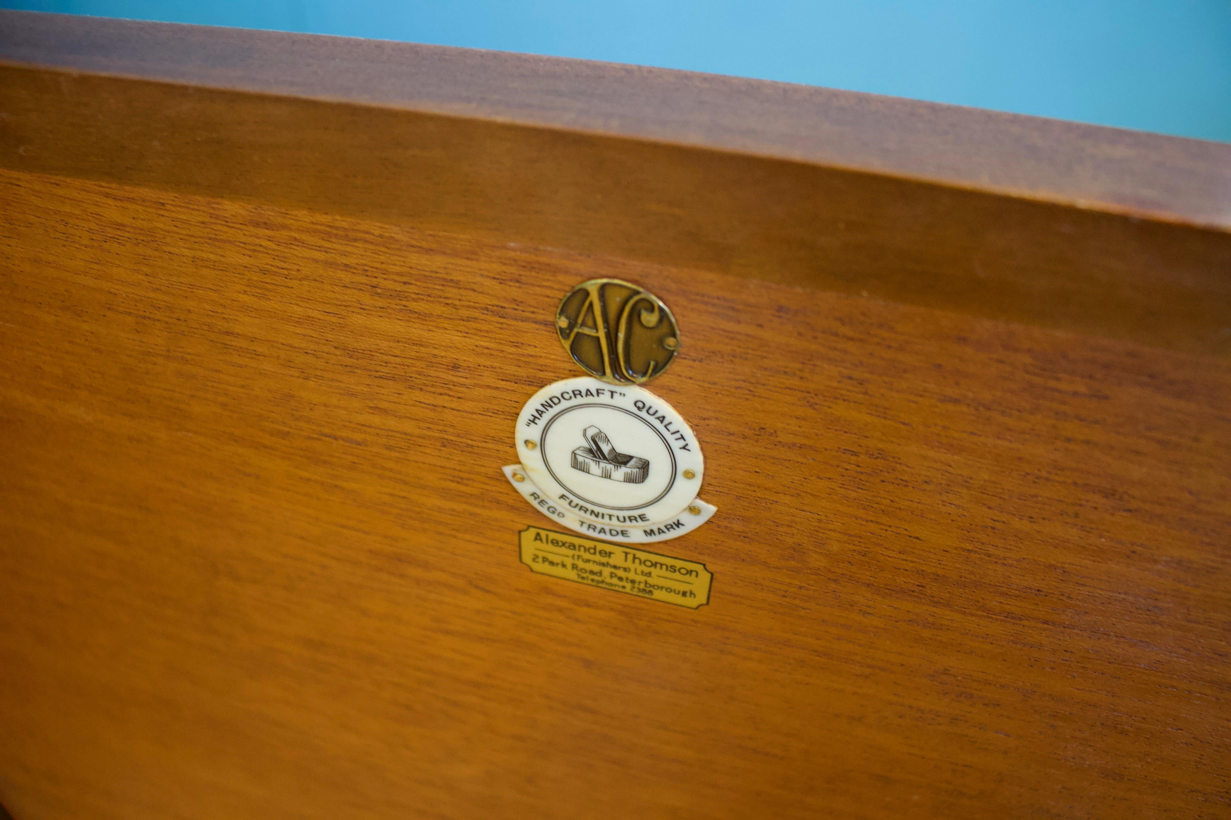 Veneer Walnut Sideboard or Drinks Cabinet from Alfred Cox, 1950s For Sale