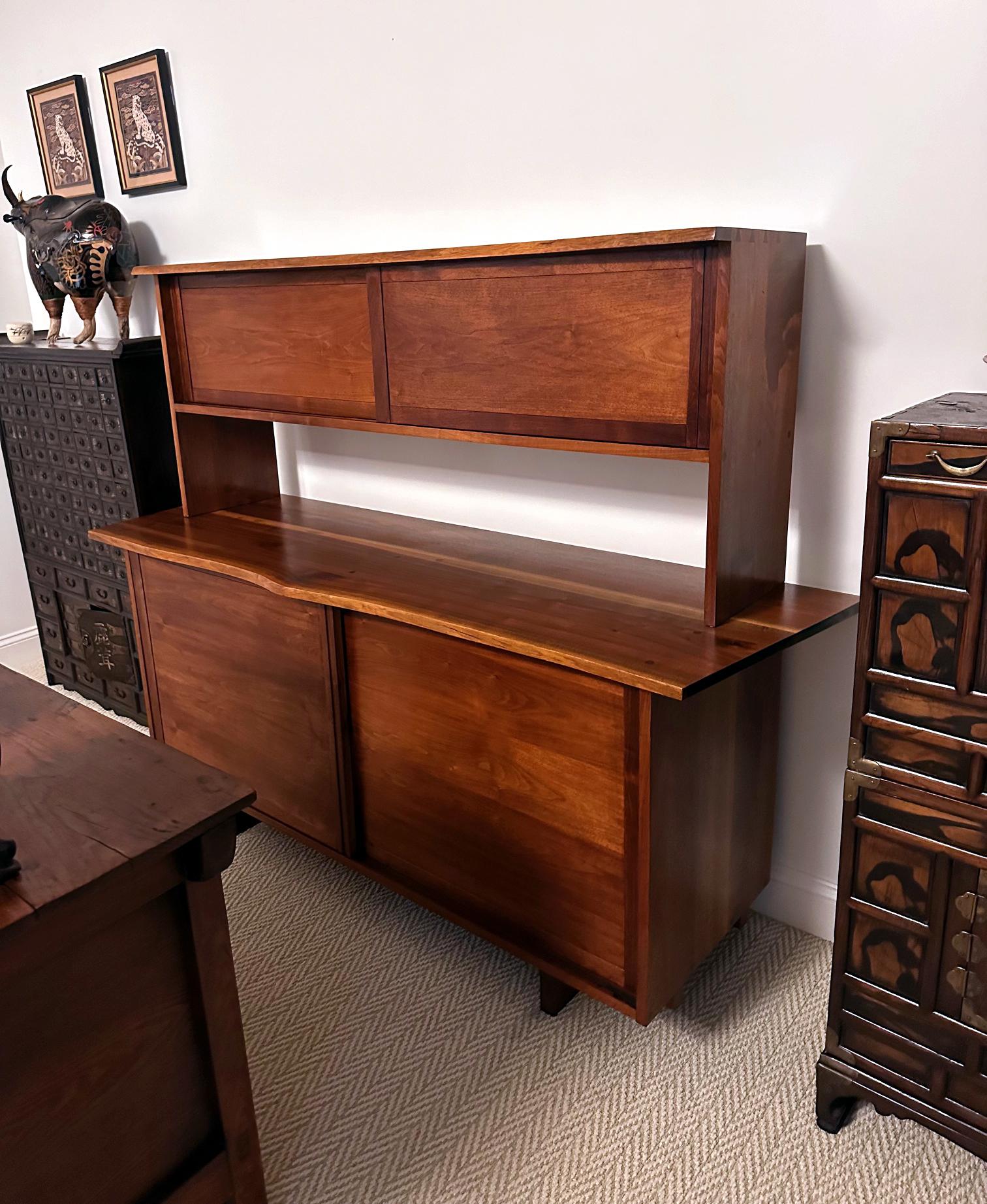 Walnut Sideboard with Top Shelf by George Nakashima For Sale 5