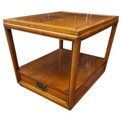 Walnut Single Drawer Dual shelf Hekman Furniture End table