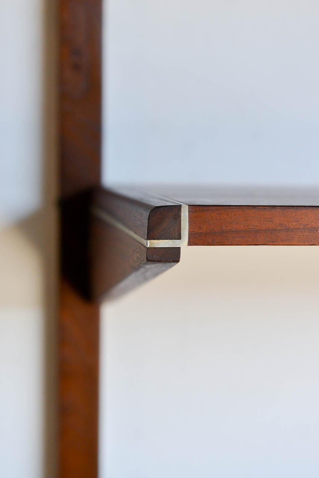 Late 20th Century Walnut Single Section Wall or Shelving Unit by Barzilay, ca. 1970