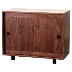 Walnut Sliding Door Cabinet
