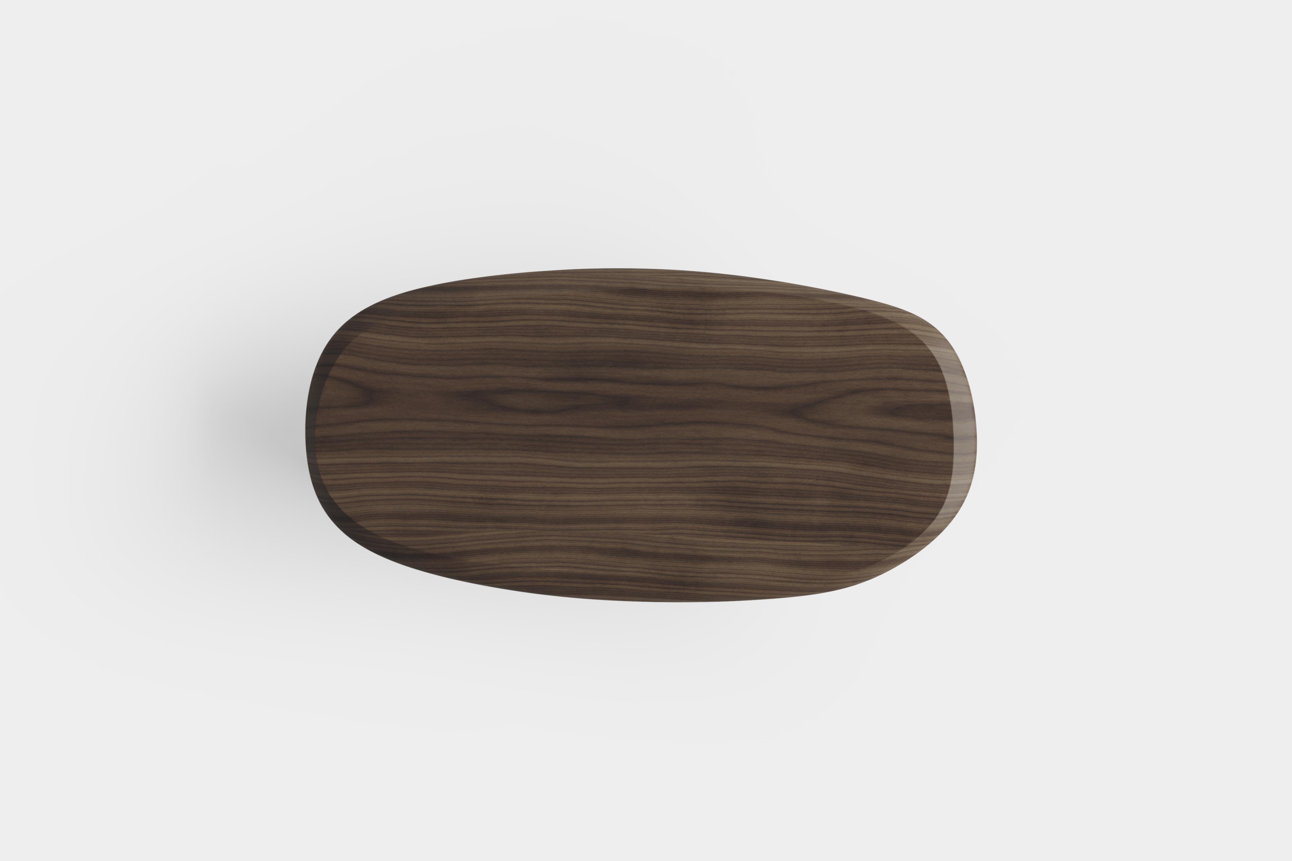 Duna Rectangular Coffee Table in Solid Walnut Wood Coffee Table by Joel Escalona im Angebot 2