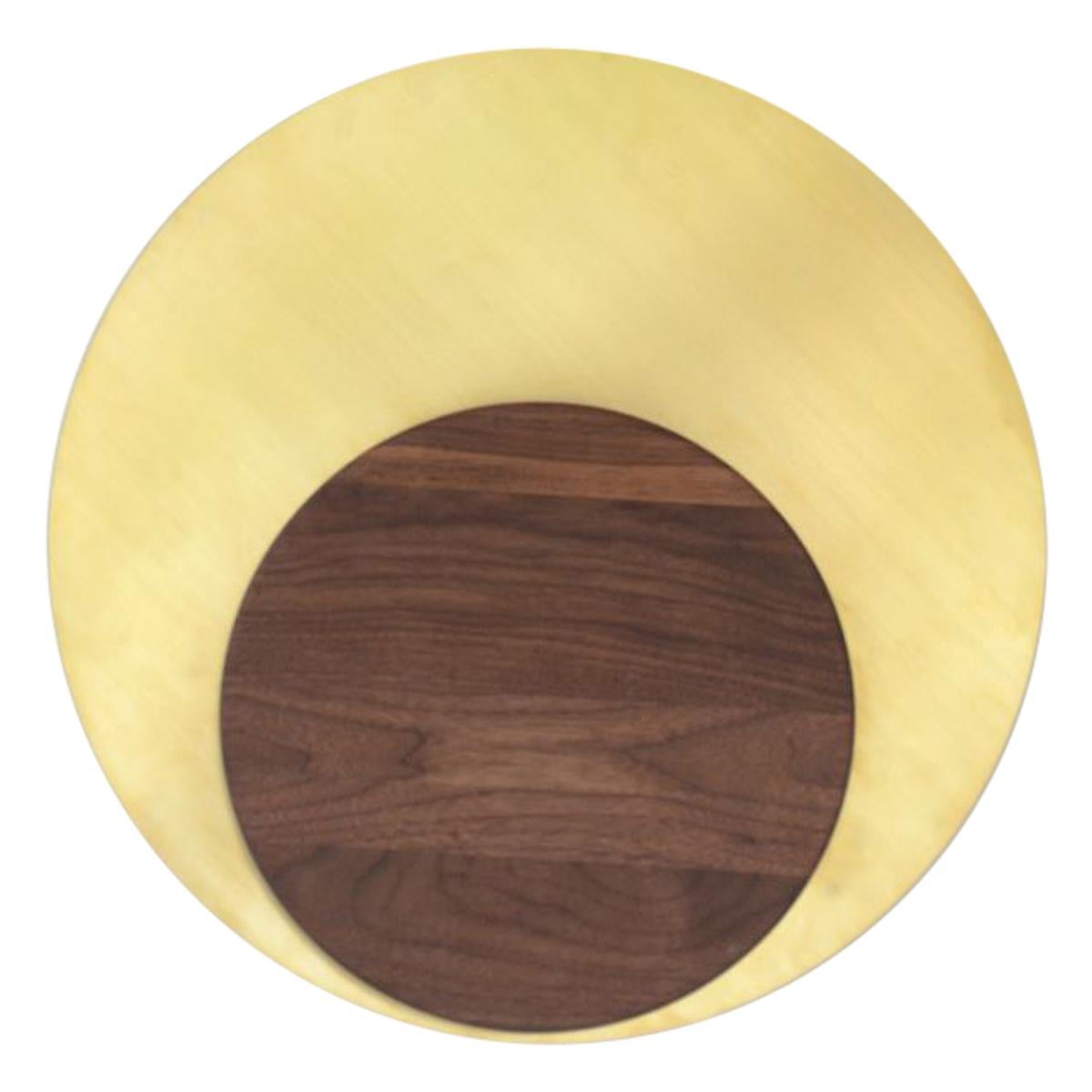Walnut Small Rise Sconce by Hollis & Morris