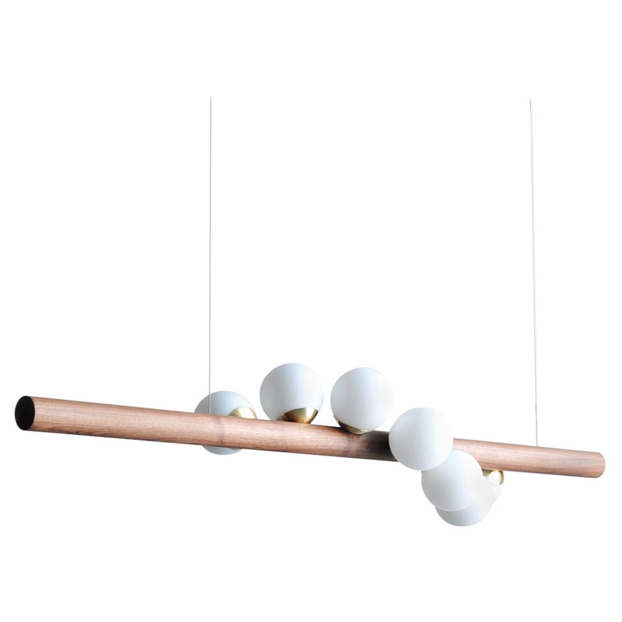 Pendentif horizontal en forme de petit saule en noyer par Hollis & Morris