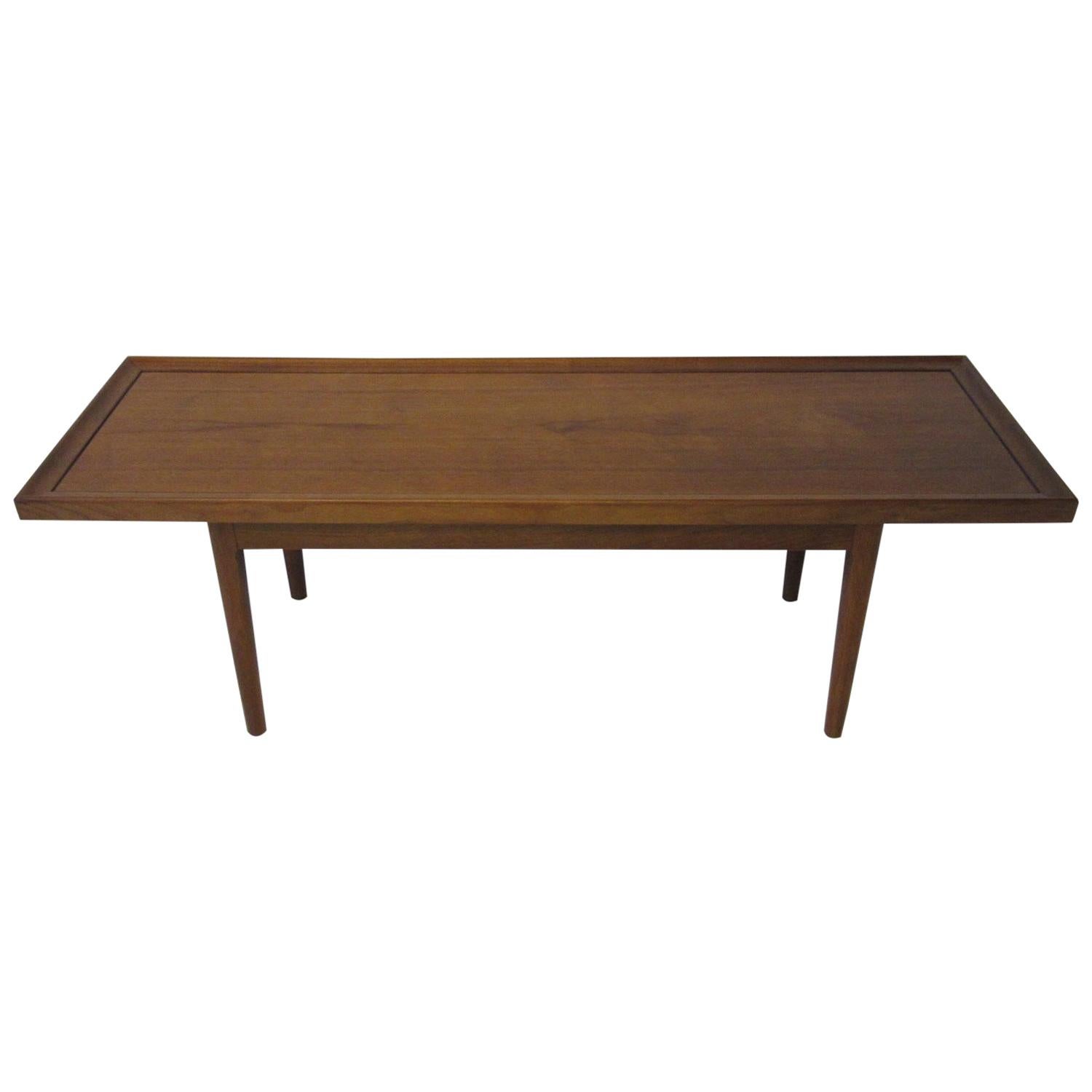 Walnut Smaller Scale Coffee Table by Kipp Stewart for Drexel Declaration
