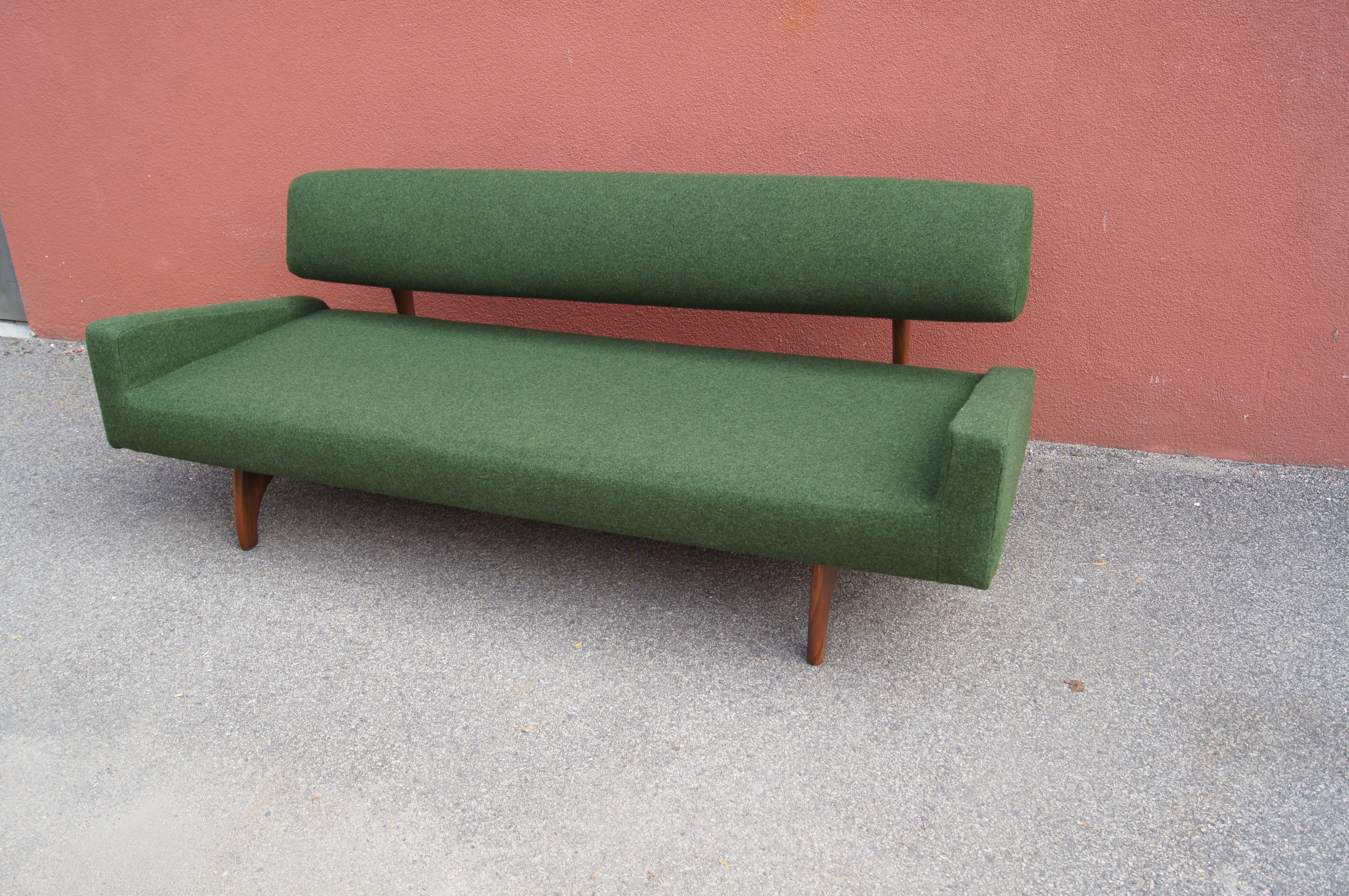 Mid-Century Modern Walnut Sofa, Model 829-S, by Adrian Pearsall for Craft Associates