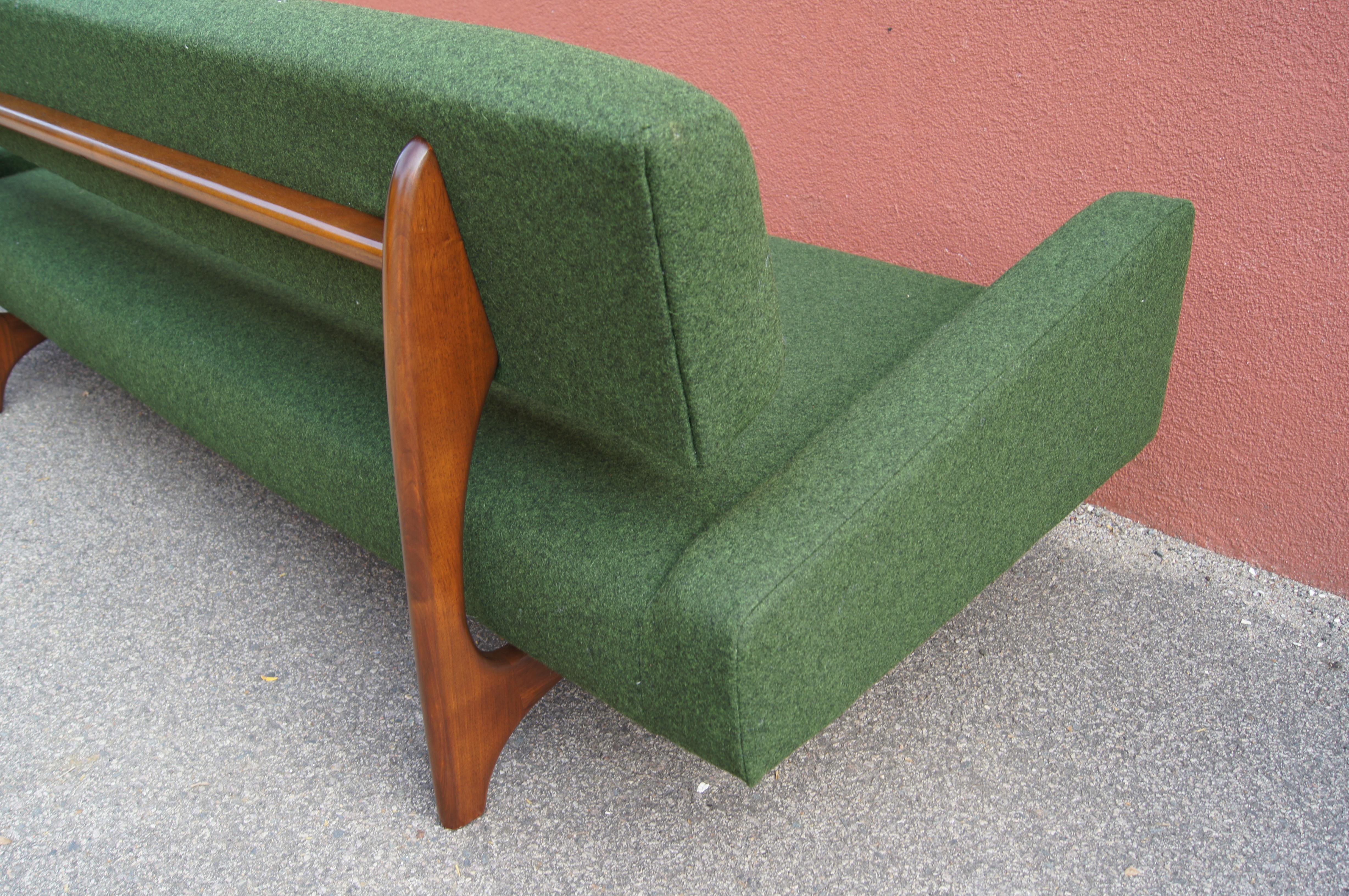 Walnut Sofa, Model 829-S, by Adrian Pearsall for Craft Associates 2