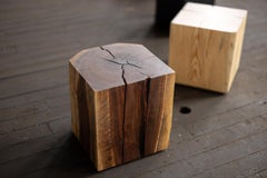 Walnut Solid Wood Cube Side Table (12" x 12" x 12" H) by Alabama Sawyer