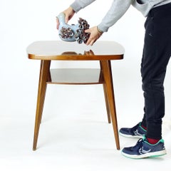 Walnut Spider Coffee Table by Mier, 1960s