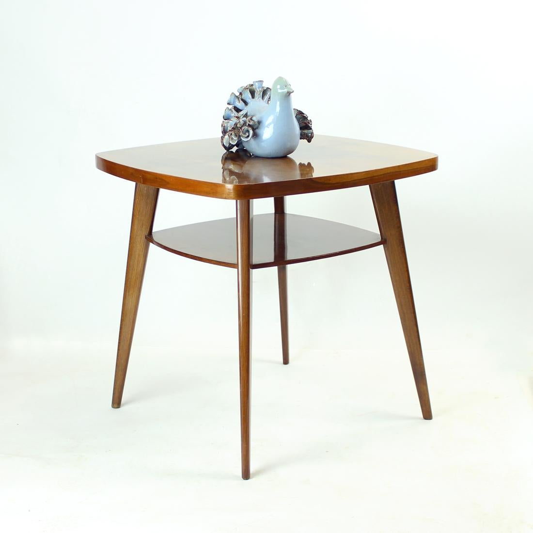 Slovak Walnut Spider Coffee Table by Mier, 1960s For Sale