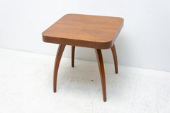 Walnut Spider Table H-259 by Jindrich Halabala, 1950s, Czechoslovakia