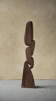 Walnut  Standing Sculpture Still Stand No12: Artistry by Joel Escalona