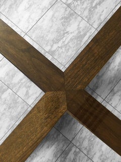 Walnut Star Dining Table by Lee Weitzman