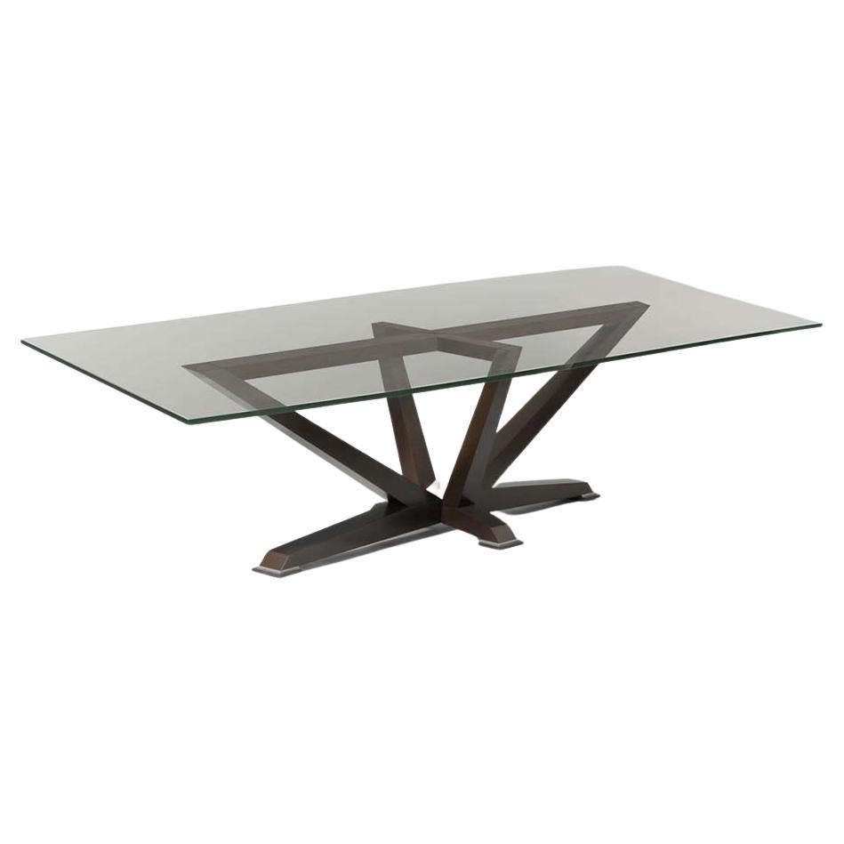 Walnut Star Dining Table by Lee Weitzman For Sale
