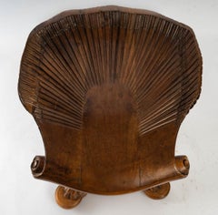 Walnut Stool, Louis XV Style