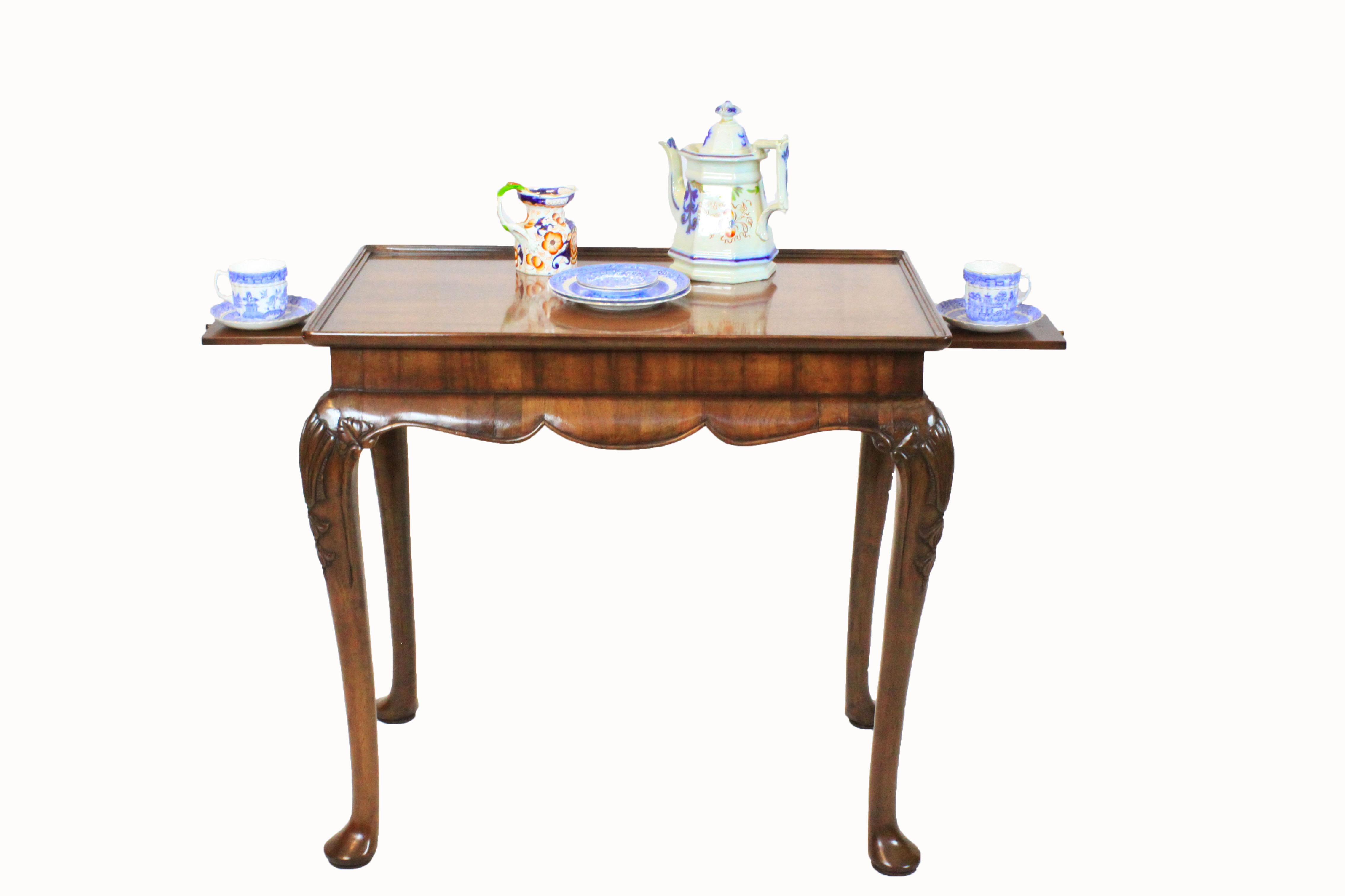 Walnut Chippendale Style Tea Table 5