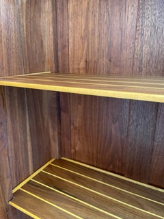 Walnut Sunflower Vines Wall Cabinet with Chechen and Yellow Heart