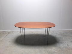 Walnut 'Superellipse' Table by Piet Hein & Bruno Mathsson for Fritz Hansen, 1960