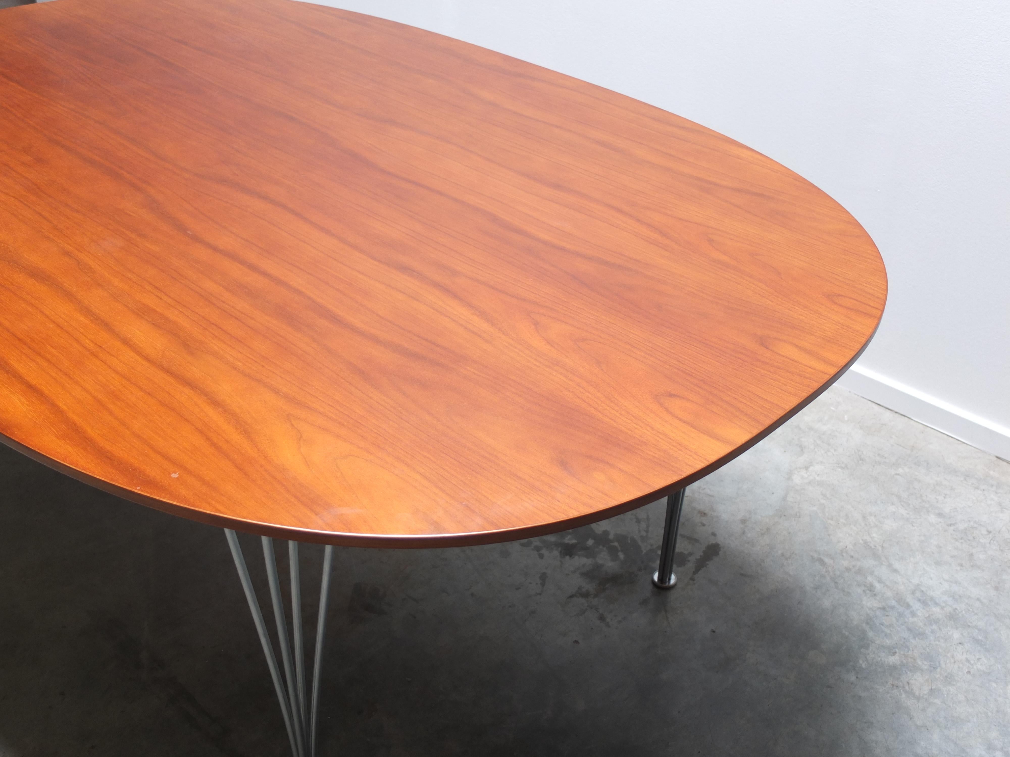 20th Century Walnut 'Superellipse' Table by Piet Hein & Bruno Mathsson for Fritz Hansen, 1960