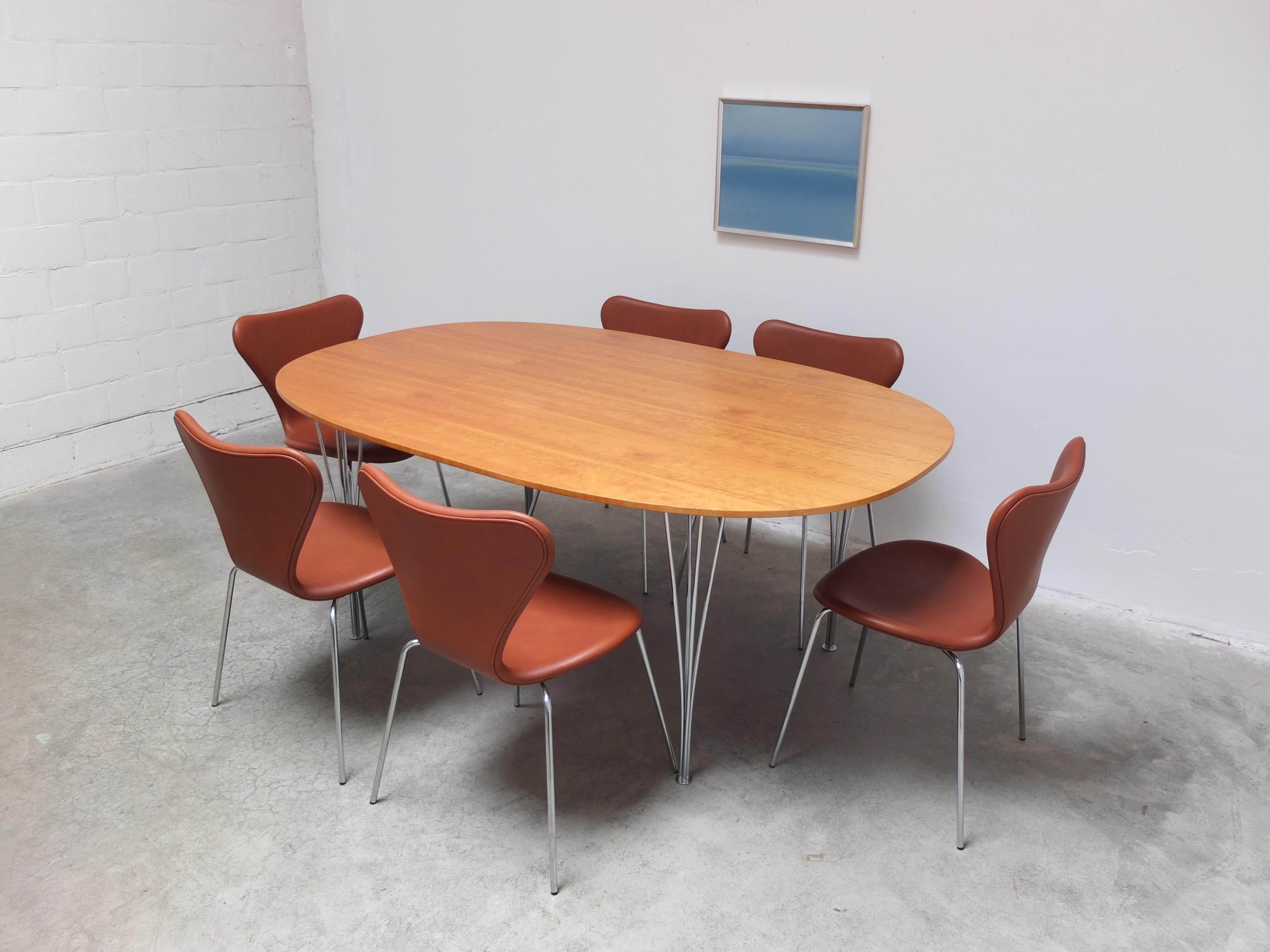 Walnut 'Superellipse' Table by Piet Hein & Bruno Mathsson for Fritz Hansen, 1967 For Sale 6