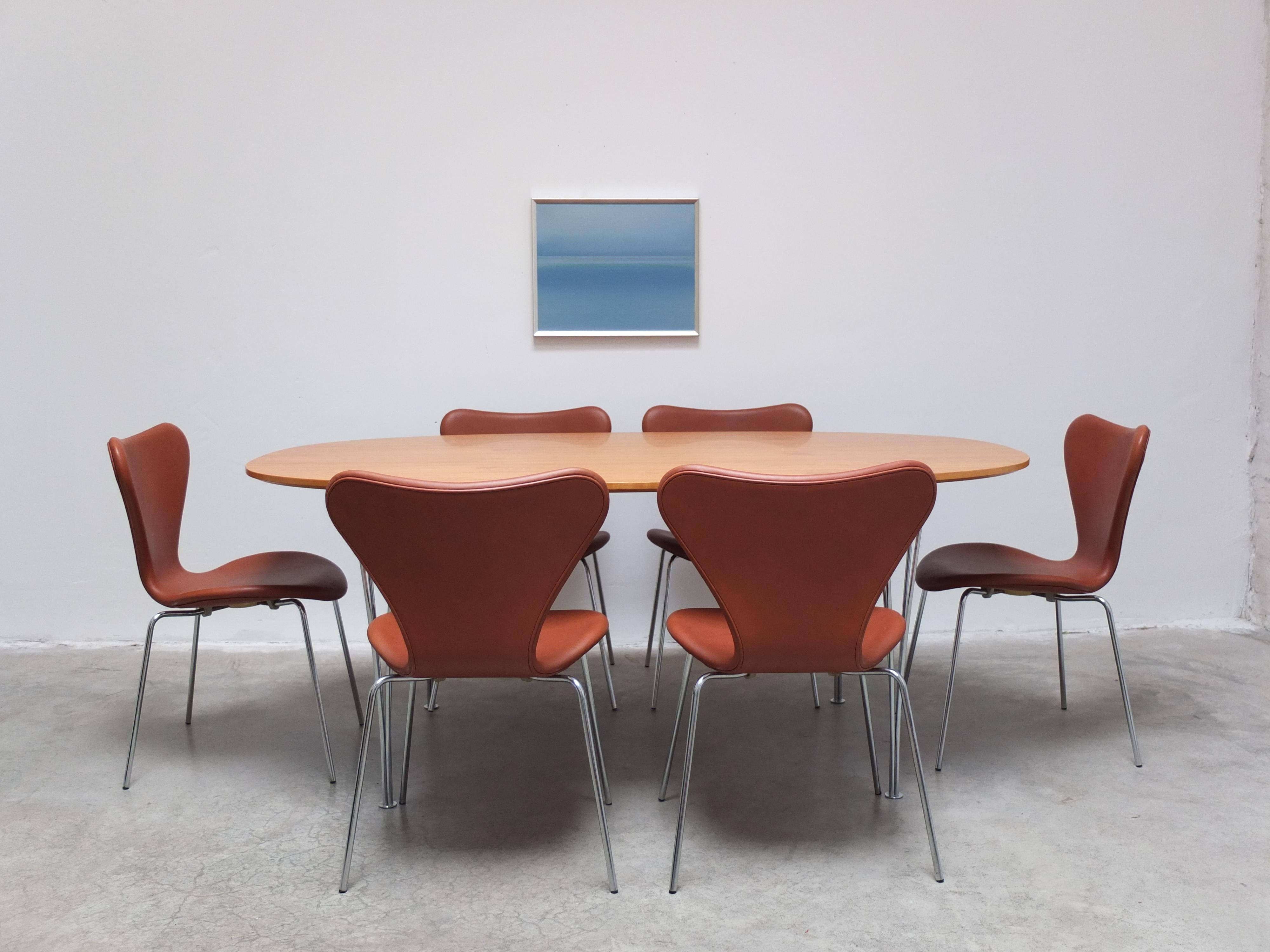 Walnut 'Superellipse' Table by Piet Hein & Bruno Mathsson for Fritz Hansen, 1967 For Sale 7