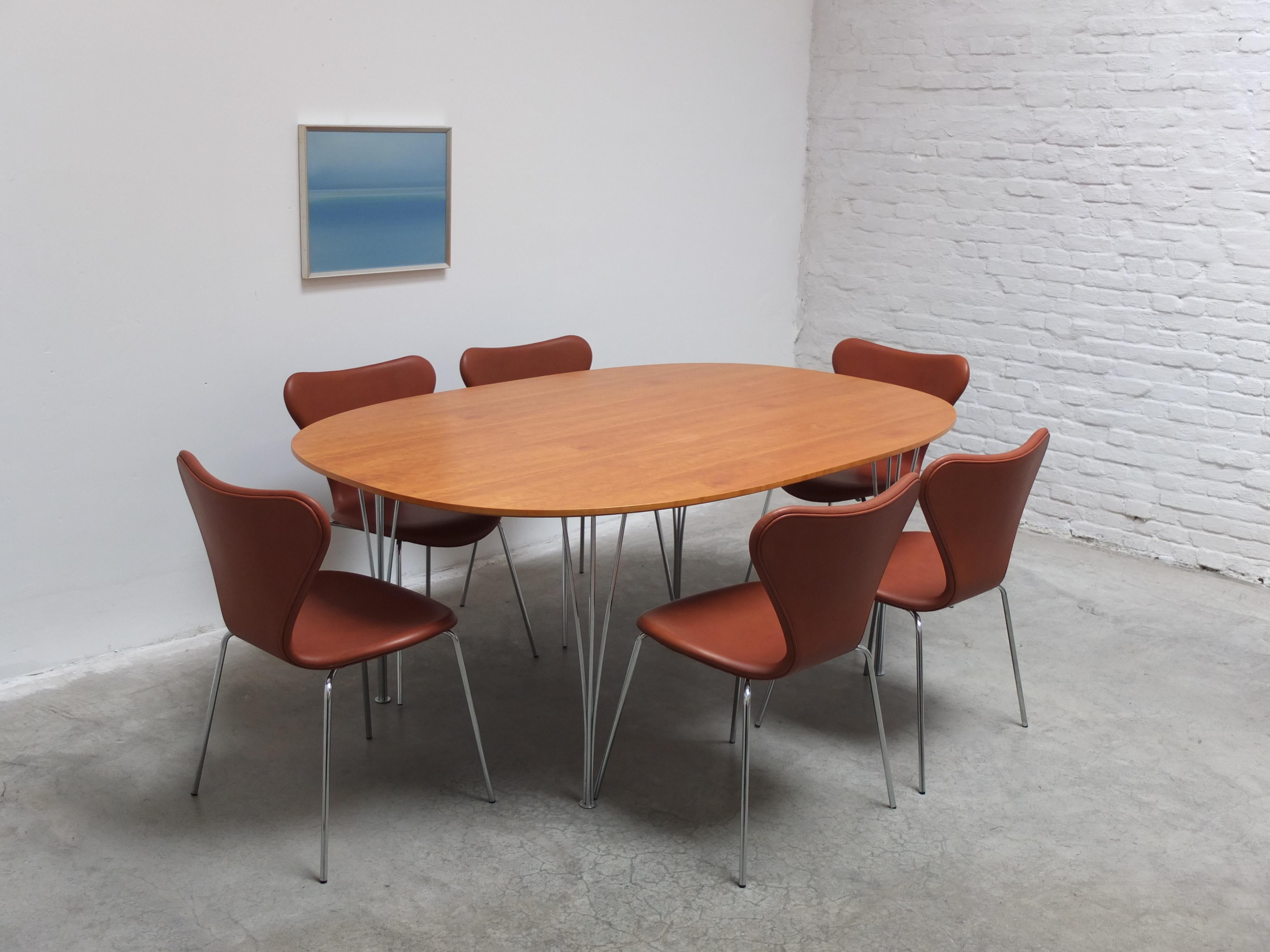 Walnut 'Superellipse' Table by Piet Hein & Bruno Mathsson for Fritz Hansen, 1967 For Sale 8