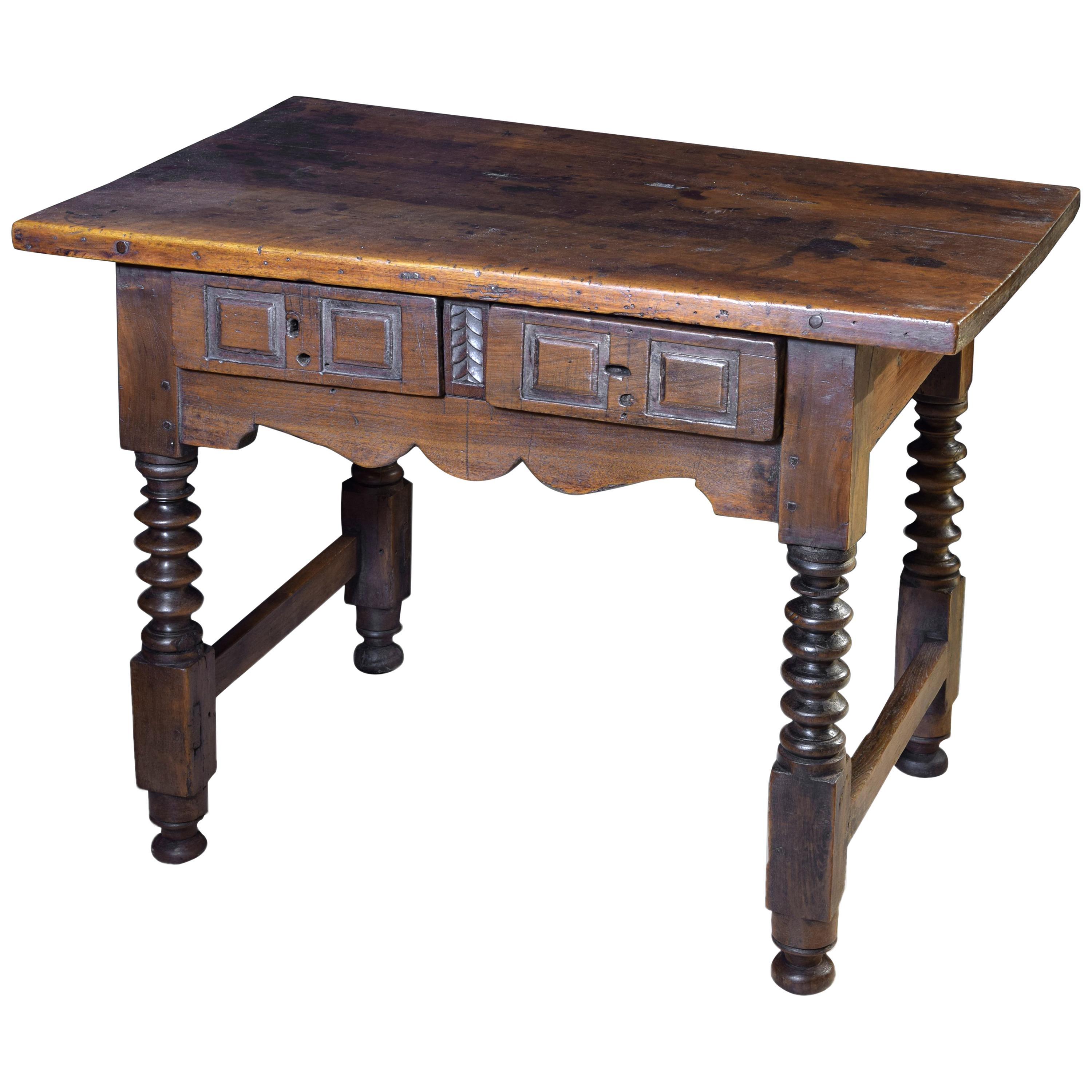 Walnut Table, 17th Century For Sale